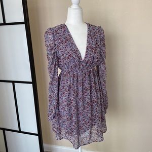 Wild Fable Lavender Floral Dress Boho Size M Excellent Condition